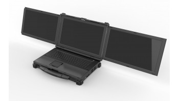 Image for The Industrial 3-Screen Notebook Based On Intel® QM370/HM370 Platform