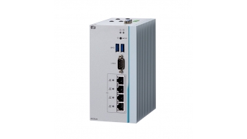 Image for ICO320-83C, Four-PoE DIN-Rail Edge Computer for IP Video Surveillance