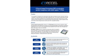 Image for CTAccel Image Processing (CIP) acceleration perfect integration with Intel Agilex® FPGA