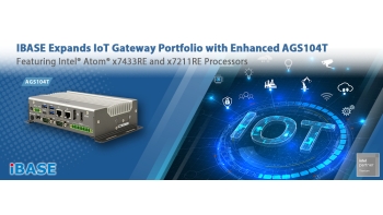 Image for IBASE Expands loT Gateway Portfolio with Enhanced AGS104T Featuring Intel® Atom® x7433RE and x7211RE Processors